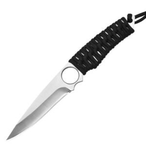 Stainless steel skeleton knife, portable, braided straight knife, Skeleton Knife